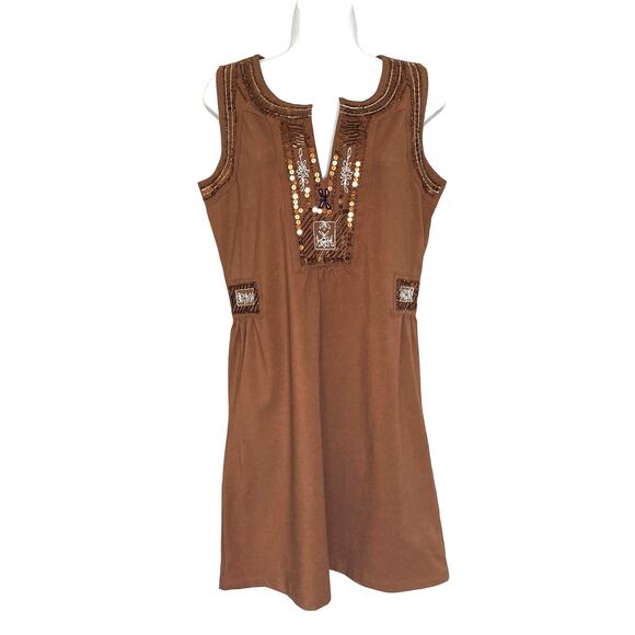 NWT Boston Proper Sleeveless Sequin Embellished Split V-Neck Shift Dress Small - Picture 1 of 16